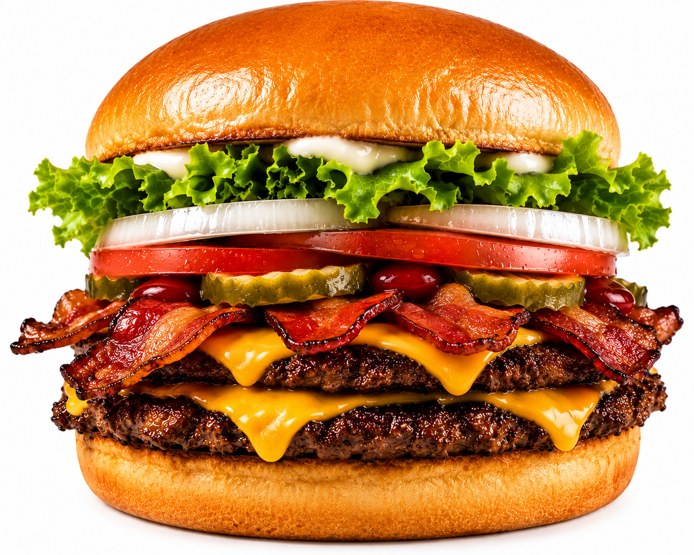 Hamburguesa Doble con Queso y Tocino